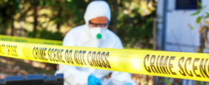 Crime scene cleanup tape and crew in Chuluota, FL