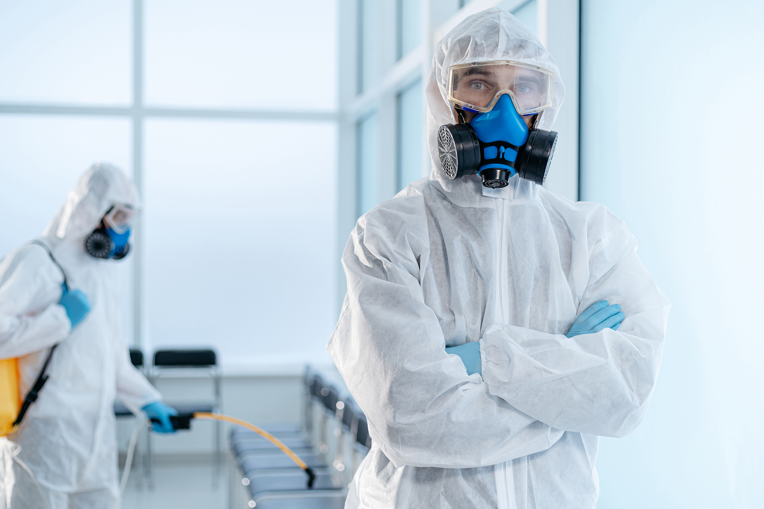 Biohazard cleanup crew members in Winter Park, FL