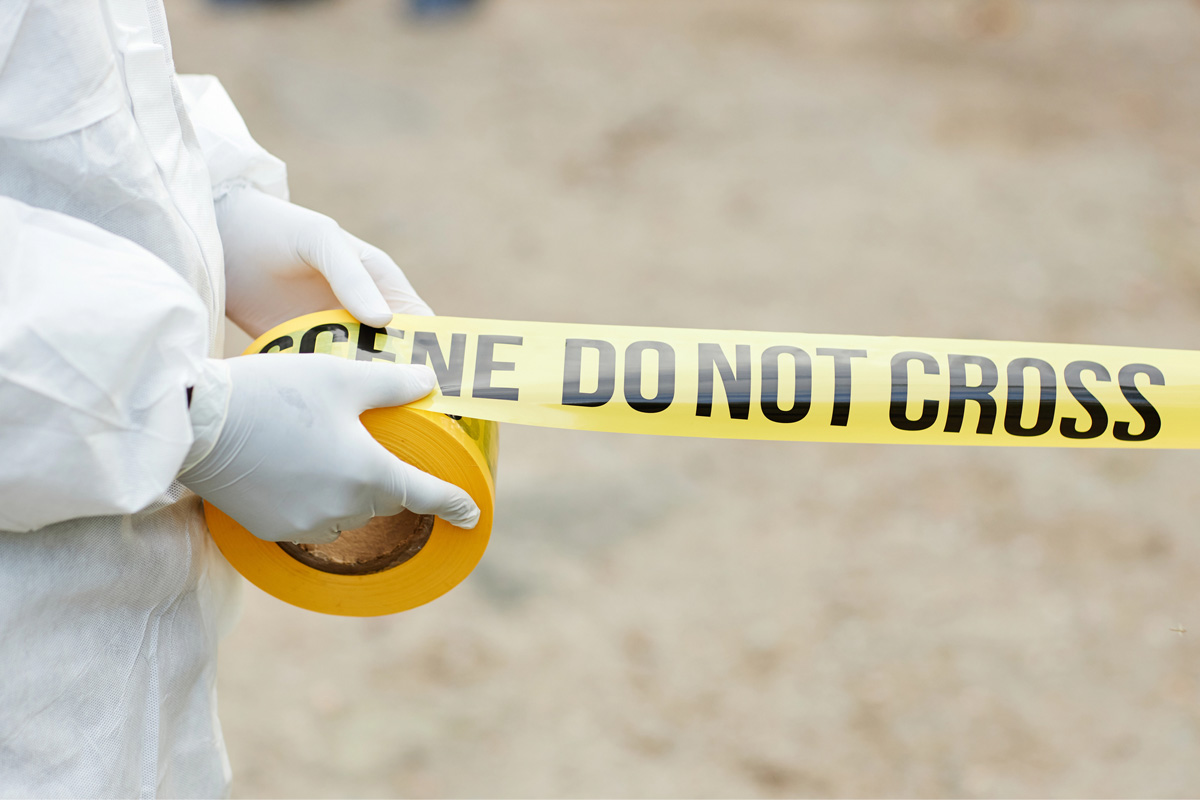 Crime scene cleanup at a home in Titusville, FL